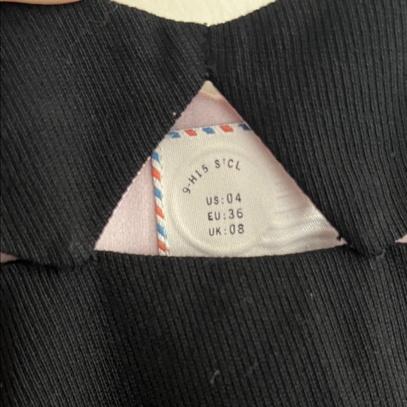 Anthropologie Black and Pink Mini Dress - Picture 3 of 9